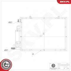 ESEN SKV 86SKV397 — Радиатор кондиционера