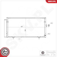 ESEN SKV 86SKV419 — Radiator aer condiționat