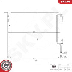ESEN SKV 86SKV423 — Радиатор кондиционера