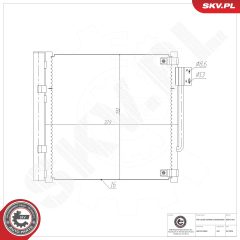 ESEN SKV 86SKV431 — Радиатор кондиционера