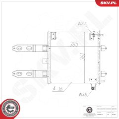 ESEN SKV 86SKV436 — Радиатор кондиционера