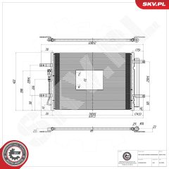 ESEN SKV 86SKV438 — Radiator aer condiționat
