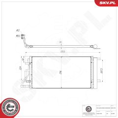 ESEN SKV 86SKV444 — Radiator aer condiționat