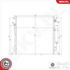 ESEN SKV 86SKV447 — Radiator aer condiționat