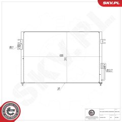 ESEN SKV 86SKV465 — Радиатор кондиционера