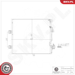 ESEN SKV 86SKV500 — Radiator aer condiționat