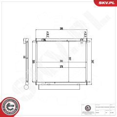 ESEN SKV 86SKV549 — Radiator aer condiționat