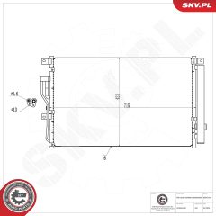 ESEN SKV 86SKV553 — Радиатор кондиционера