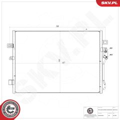 ESEN SKV 86SKV620 — Radiator aer condiționat