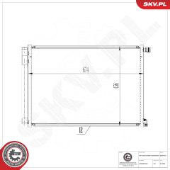 ESEN SKV 86SKV627 — Радиатор кондиционера