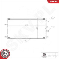 ESEN SKV 86SKV631 — Радиатор кондиционера