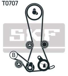 SKF VKMA 95627 — Комплект ремня ГРМ с роликами