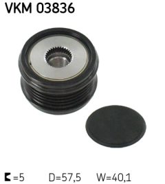 SKF VKM 03836 — Обгонная муфта шкива генератора