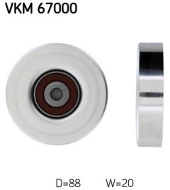 SKF VKM 67000 — Обводной ролик поликлинового ремня