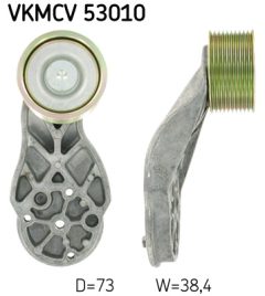 SKF VKMCV 53010 — Rolă ghidaj curea transmisie