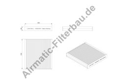 Airmatic IF1143B — Filtru habitaclu