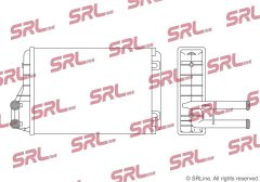 SRLine 2402N8-1 — Радиатор печки