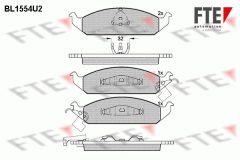 FTE 9011063 — Plăcuțe de frână disc