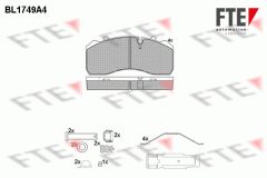 FTE 9500030 — Колодки тормозные дисковые