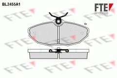 FTE 9010743 — Plăcuțe de frână disc