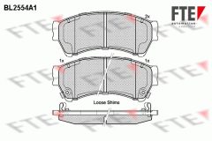 FTE 9010808 — Plăcuțe de frână disc