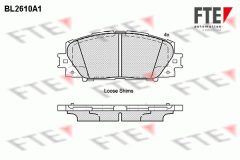 FTE 9010857 — Plăcuțe de frână disc
