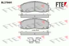 FTE 9010930 — Plăcuțe de frână disc
