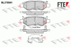 FTE 9011066 — Plăcuțe de frână disc