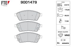 FTE 9001479 — Колодки тормозные дисковые