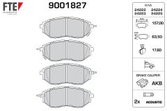 FTE 9001827 — Колодки тормозные дисковые