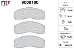FTE 9002160 — Колодки тормозные дисковые