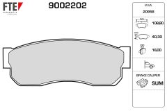 FTE 9002202 — Колодки тормозные дисковые