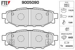 FTE 9005090 — Колодки тормозные дисковые
