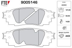 FTE 9005146 — Колодки тормозные дисковые