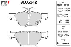 FTE 9005342 — Колодки тормозные дисковые