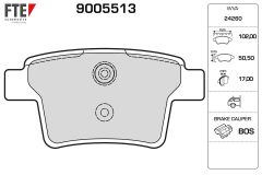 FTE 9005513 — Колодки тормозные дисковые