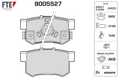 FTE 9005527 — Колодки тормозные дисковые