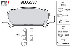 FTE 9005537 — Колодки тормозные дисковые
