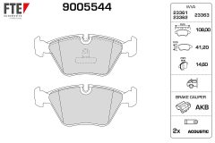 FTE 9005544 — Колодки тормозные дисковые