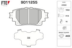 FTE 9011255 — Колодки тормозные дисковые