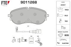 FTE 9011268 — Plăcuțe de frână disc