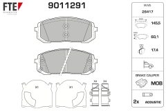 FTE 9011291 — Колодки тормозные дисковые