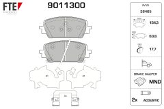 FTE 9011300 — Колодки тормозные дисковые