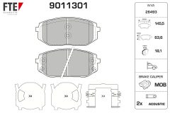 FTE 9011301 — Колодки тормозные дисковые