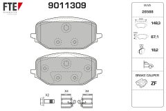 FTE 9011309 — Колодки тормозные дисковые