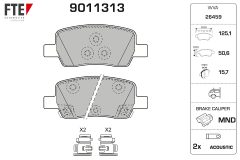 FTE 9011313 — Колодки тормозные дисковые