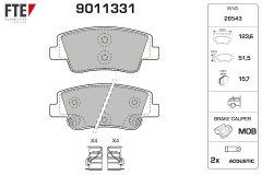 FTE 9011331 — Колодки тормозные дисковые