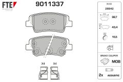 FTE 9011337 — Колодки тормозные дисковые