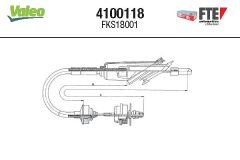 FTE 4100118 — Трос сцепления