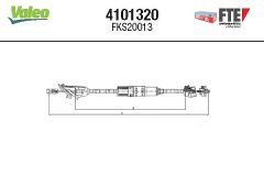 FTE 4101320 — Трос сцепления